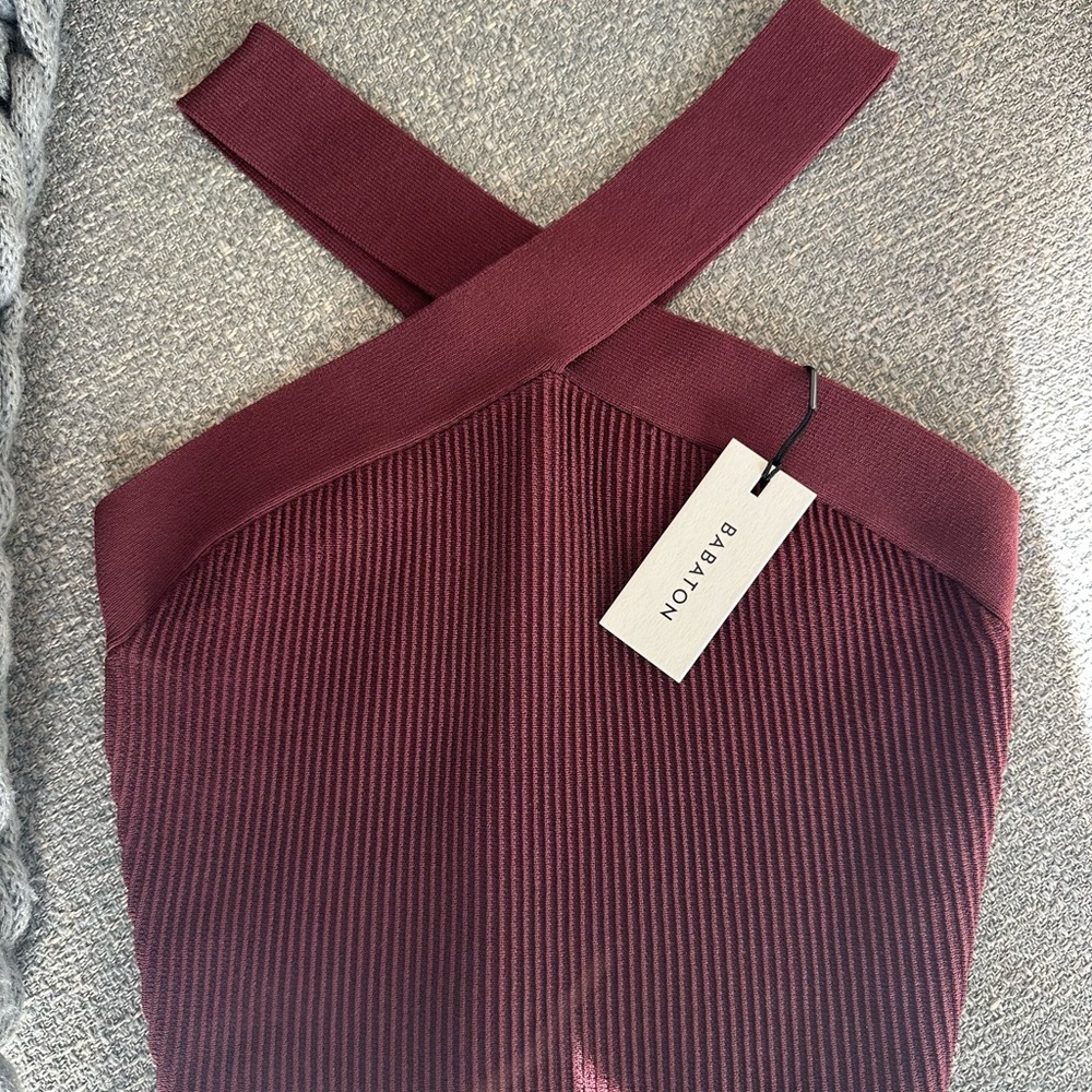 Aritzia Sculpt Knit Criss Cross top NWT